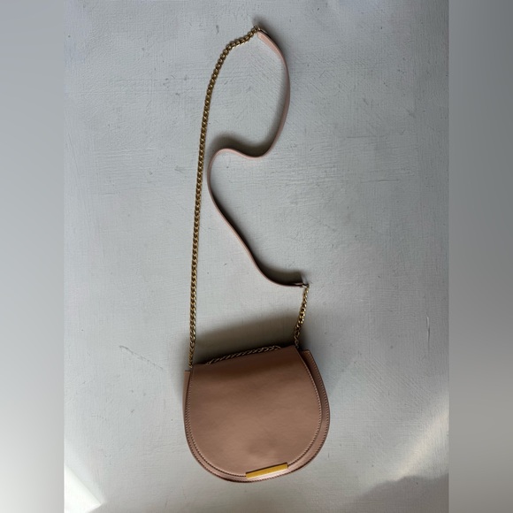 Cuyana Mini Chain Saddle Bag in Quartz Dusty Pink - Picture 9 of 17